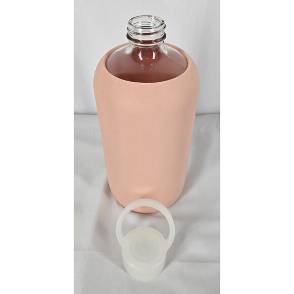 BKR 32oz GLASS WATER BOTTLE – LUXURY BPA-FREE W/ SMOOTH SILICONE SLEEVE (NAKED) - Picture 3 of 9